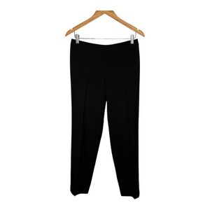 St. John Black Pants Straight Leg Dress Slacks Trousers Slits Spring 2010 Size 6